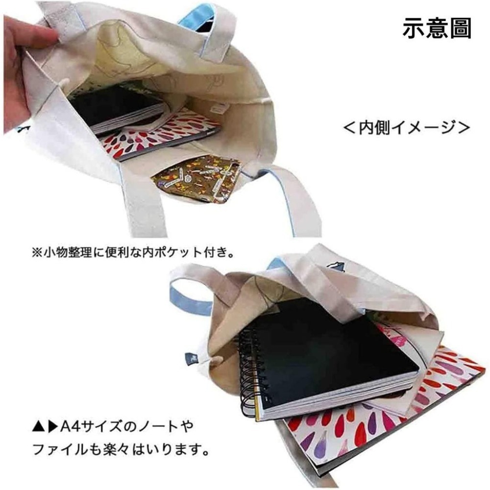 「 Moomin 嚕嚕米 慕敏 姆明 帆布 中大尺寸 托特袋 手提袋 提袋 肩揹 」★ Zammu日本雜貨-細節圖2