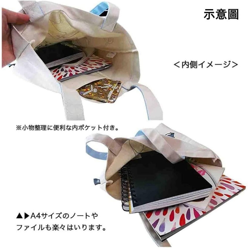 「 Moomin 嚕嚕米 慕敏 姆明 帆布 中大尺寸 托特袋 手提袋 提袋 肩揹 」★ Zammu日本雜貨-細節圖2