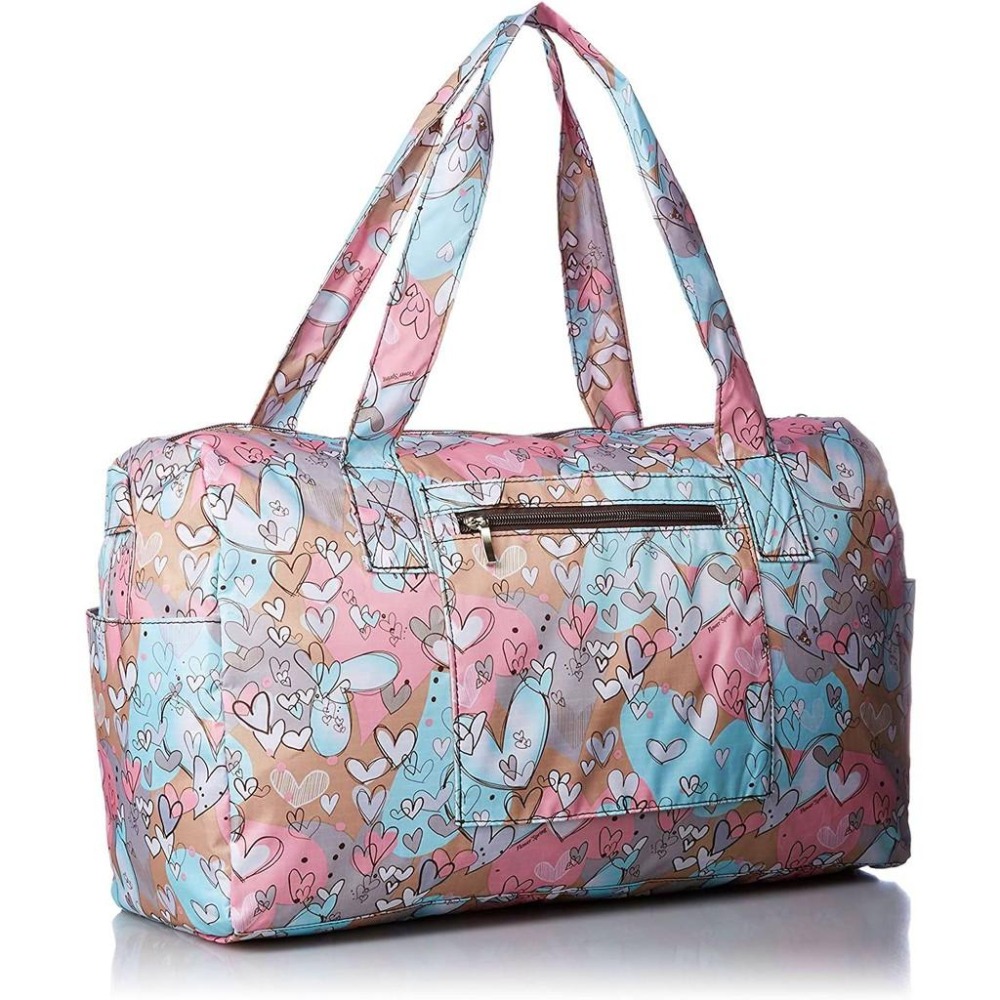 「 addy 可折疊 折疊式 收納式 波士頓包 旅行包 旅行袋 手提旅行袋 愛心 小貓 」★ Zammu日本雜貨-細節圖2