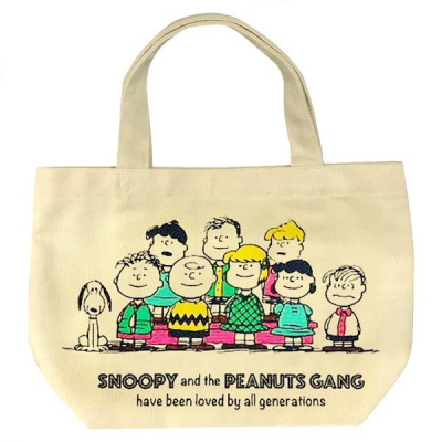 「 Snoopy 史努比 迷你 帆布 手提袋 托特袋 手提托特 帆布托特袋 便當袋 」★ Zammu日本雜貨