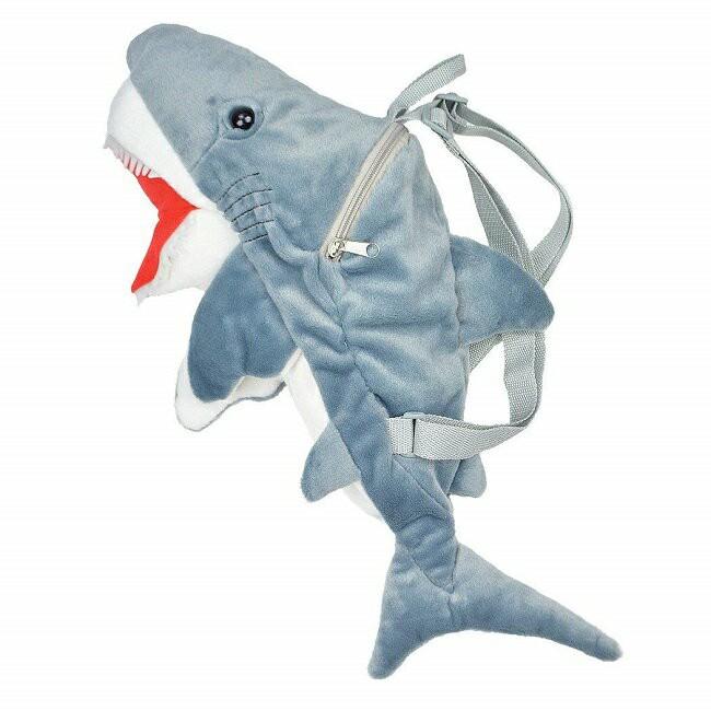 「 日本 鯊魚 大白鯊 造型 兒童 後揹包 後背包 兒童後背包  」★ Zammu日本雜貨-細節圖3