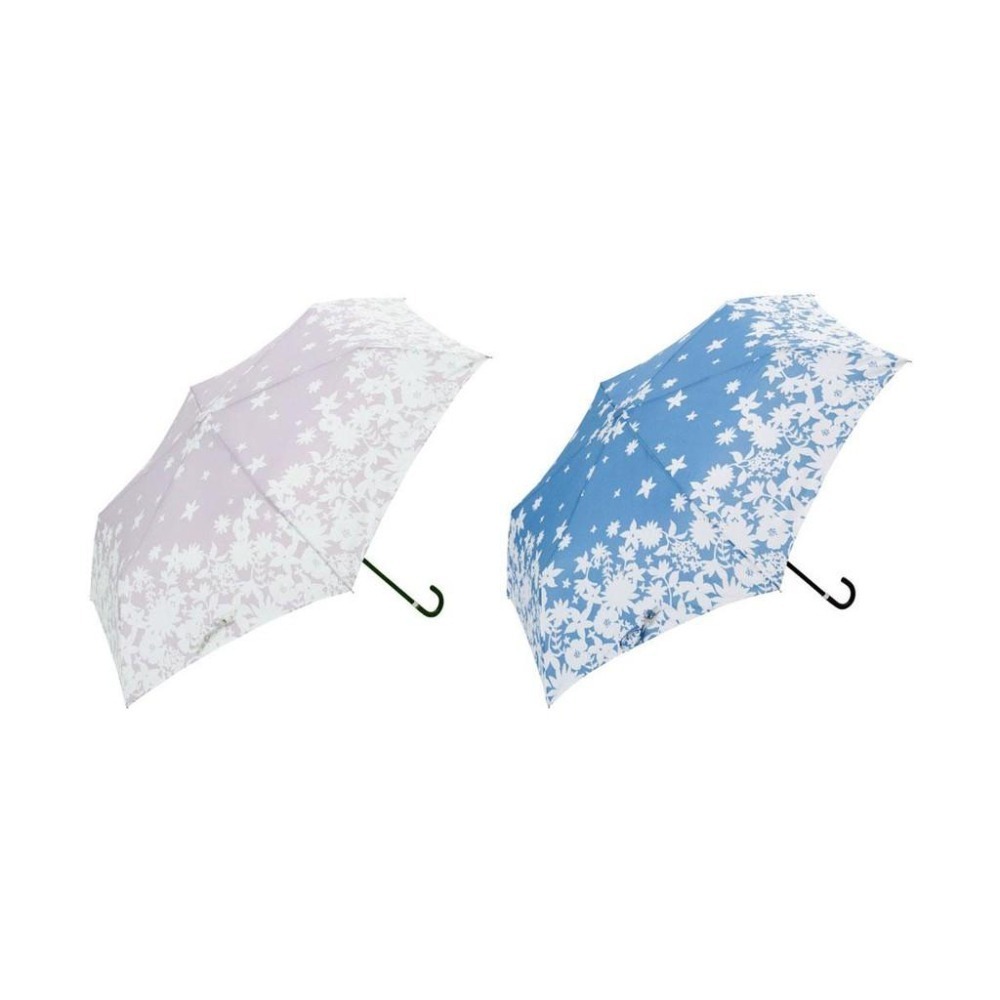 「 絕版出清 日本because 折傘 剪影花 迷你 晴雨兩用 抗UV 超輕 現貨」 ★ Zammu日本雜貨-細節圖2