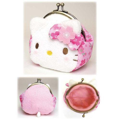 「 凱蒂貓 Hello Kitty 櫻花造型 扣式 零錢包 」★ Zammu日本雜貨-細節圖2
