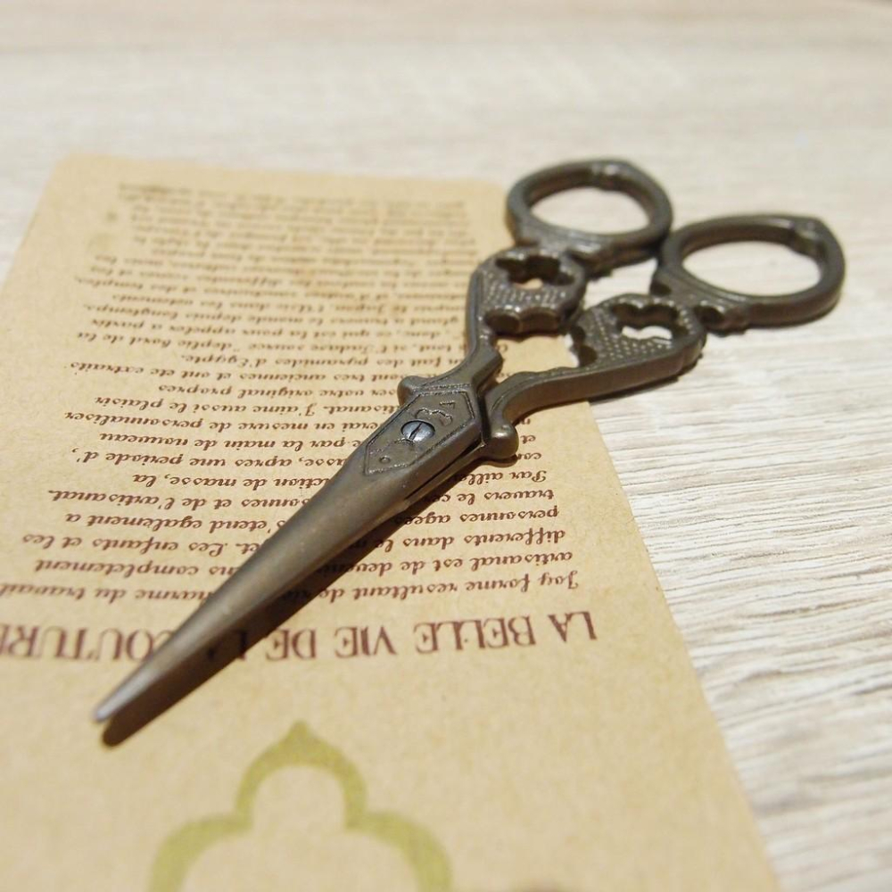 「 典雅 古銅色 復古 古典 剪刀 」★ Zammu日本雜貨-細節圖2