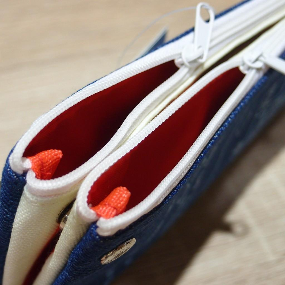 「 三麗鷗 全明星 凱蒂貓 美樂蒂 雙子星 反面筆袋 帆布 筆袋 日記 」★ Zammu日本雜貨-細節圖8