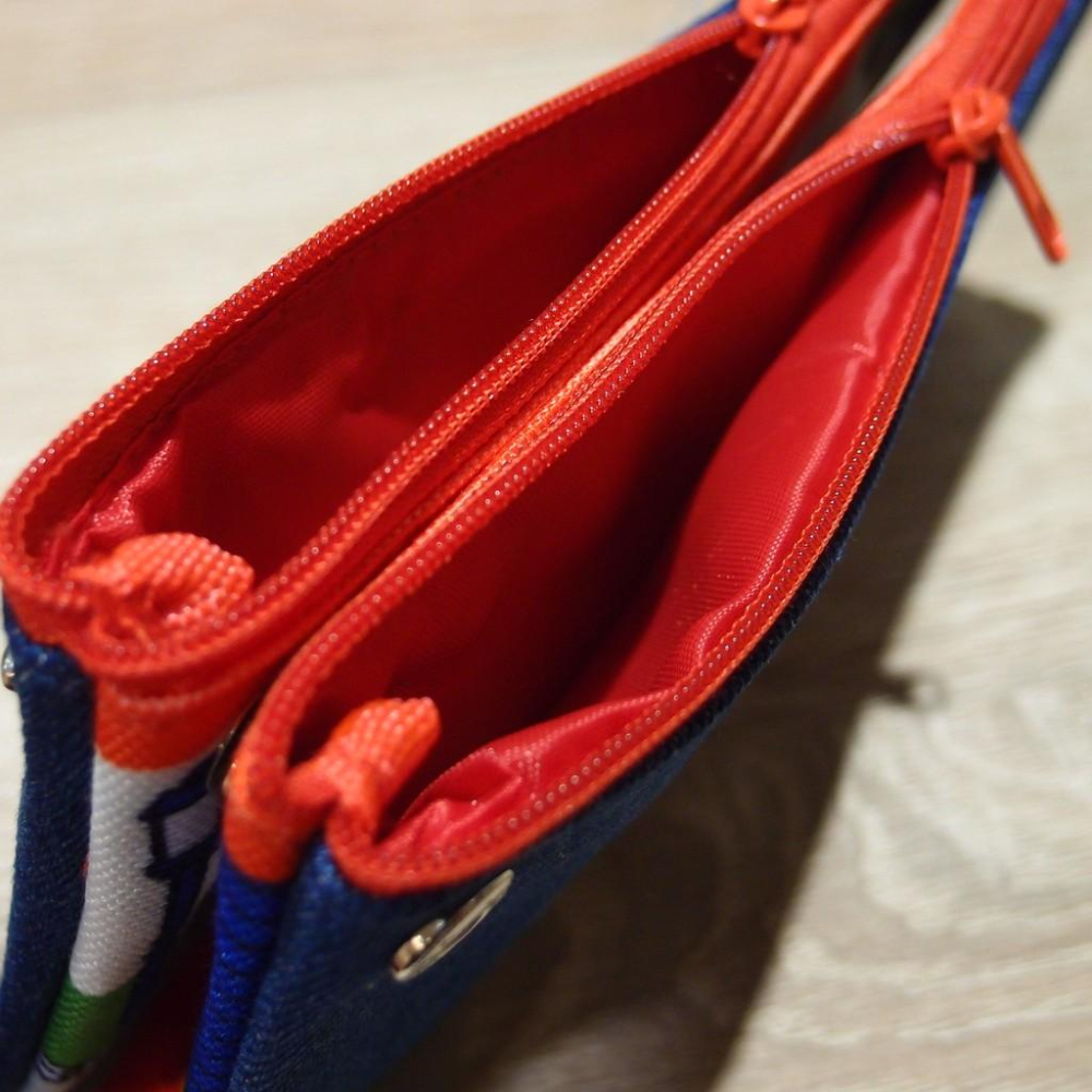 「 三麗鷗 全明星 凱蒂貓 美樂蒂 雙子星 反面筆袋 帆布 筆袋 巴士 」★ Zammu日本雜貨-細節圖5