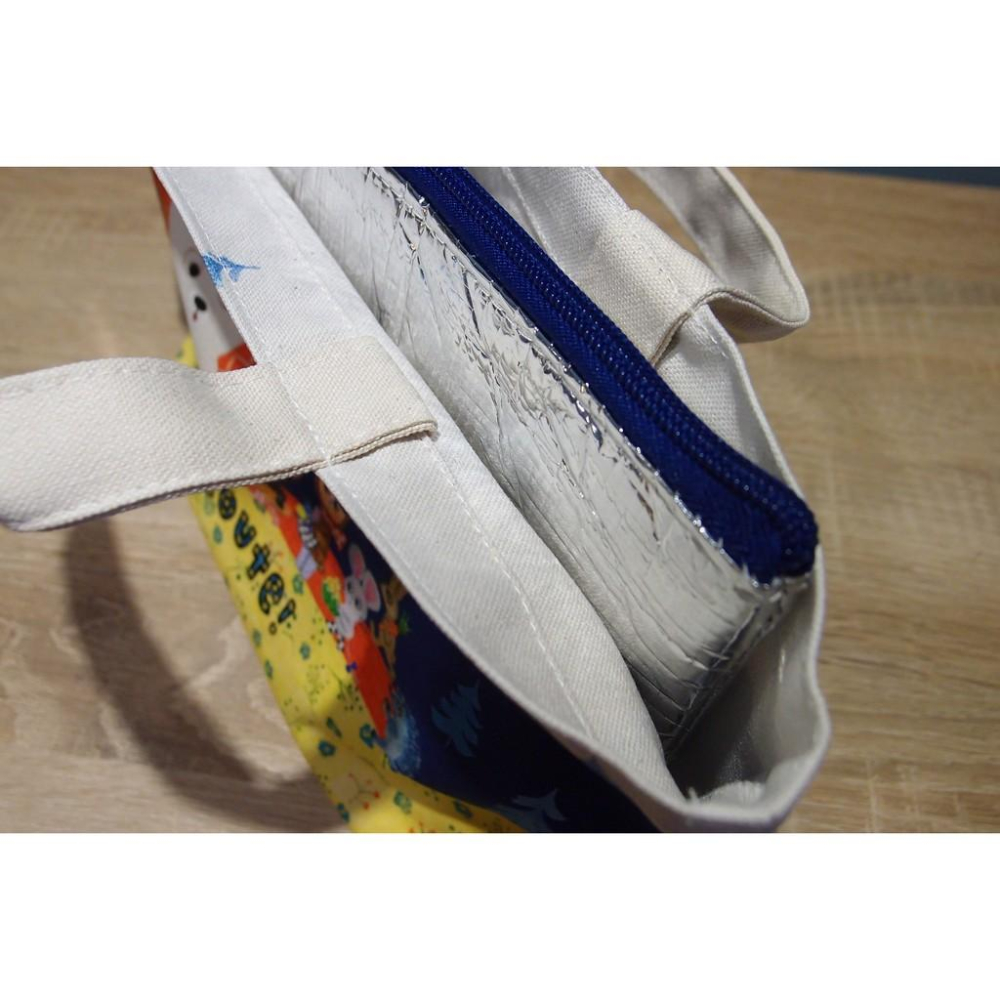 「 ECOUTE ! 帆布 保溫便當袋 帆布提袋 小提袋 手提袋 兩用 白熊 」★ Zammu日本雜貨-細節圖5