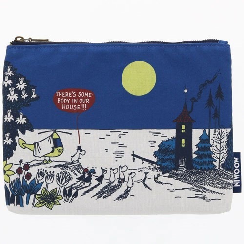 「 Sunstar 嚕嚕米 慕敏 MOOMIN 扁型 文具袋 收納袋 筆袋 小物收納 直昇機」★ Zammu日本雜貨-規格圖5