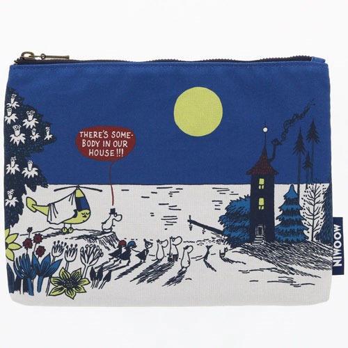 「 Sunstar 嚕嚕米 慕敏 MOOMIN 扁型 文具袋 收納袋 筆袋 小物收納 直昇機」★ Zammu日本雜貨-規格圖5