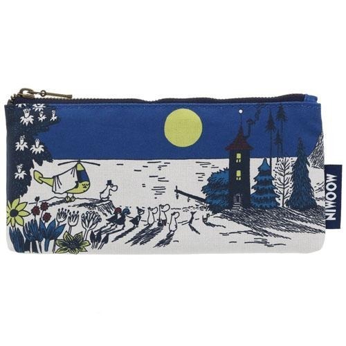 「 Sunstar 嚕嚕米 慕敏 MOOMIN 扁型 文具袋 收納袋 筆袋 小物收納 直昇機」★ Zammu日本雜貨-規格圖5