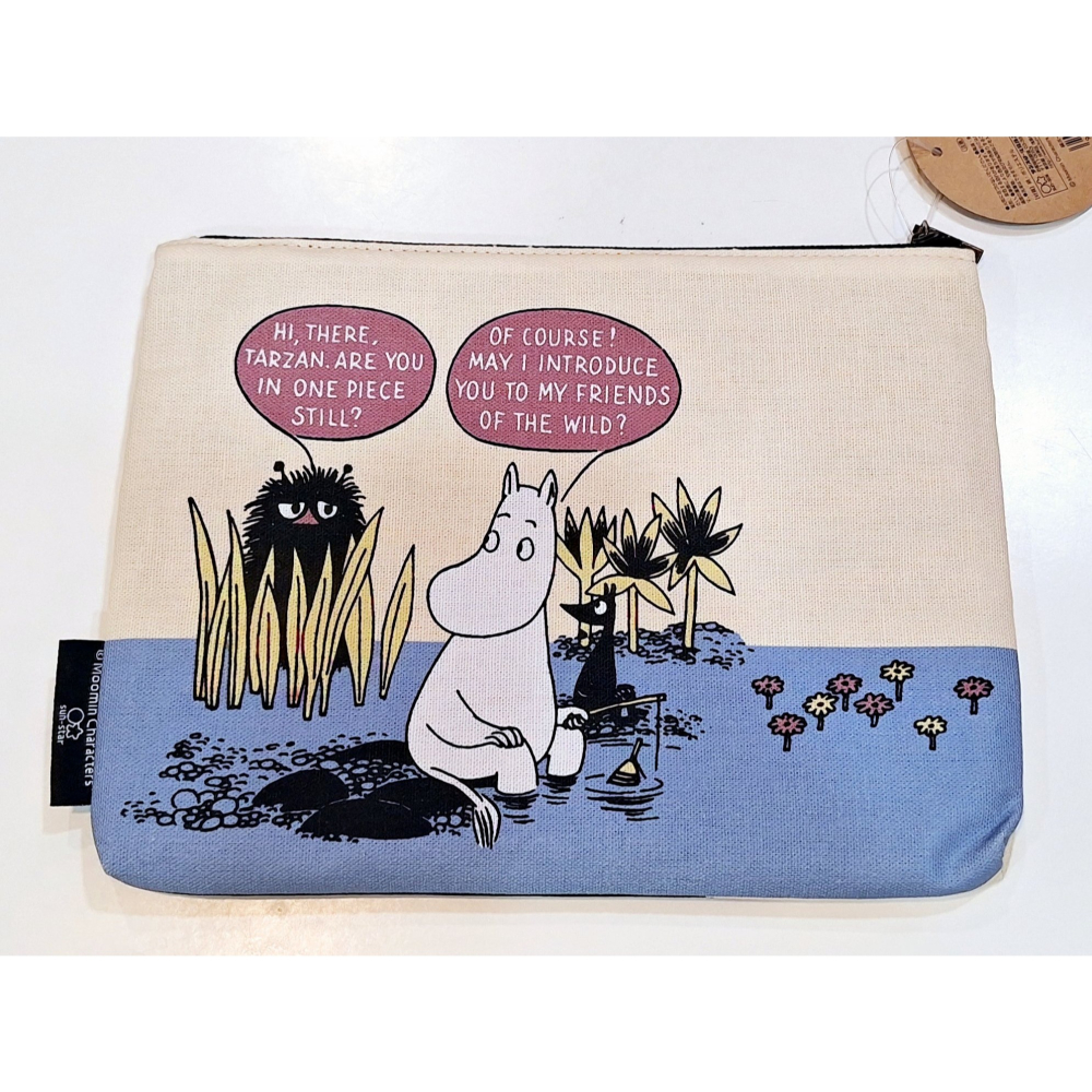 「 Sunstar 嚕嚕米 慕敏 MOOMIN 扁型 文具袋 收納袋 筆袋 小物收納 家人 」★ Zammu日本雜貨-細節圖2