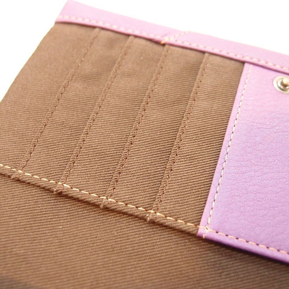 「  野村修平 監制 真皮 牛皮 長夾 皮夾 女夾 女用皮夾 錢包 拼接風格 」★ Zammu日本雜貨-細節圖4