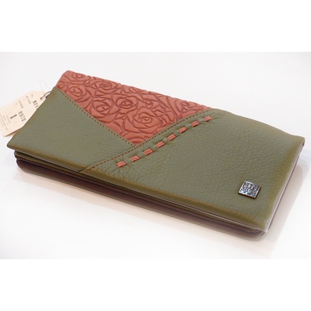 「  野村修平 監制 真皮 牛皮 長夾 皮夾 女夾 女用皮夾 錢包 拼接風格 」★ Zammu日本雜貨-細節圖7