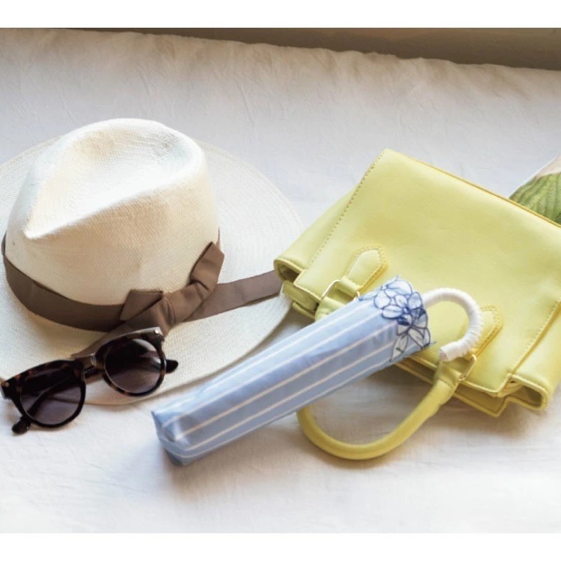 「絕版出清 日本because折傘 刺繡 圓弧邊花朵 晴雨兩用 抗UV 超輕 現貨」★ Zammu日本雜貨-細節圖4