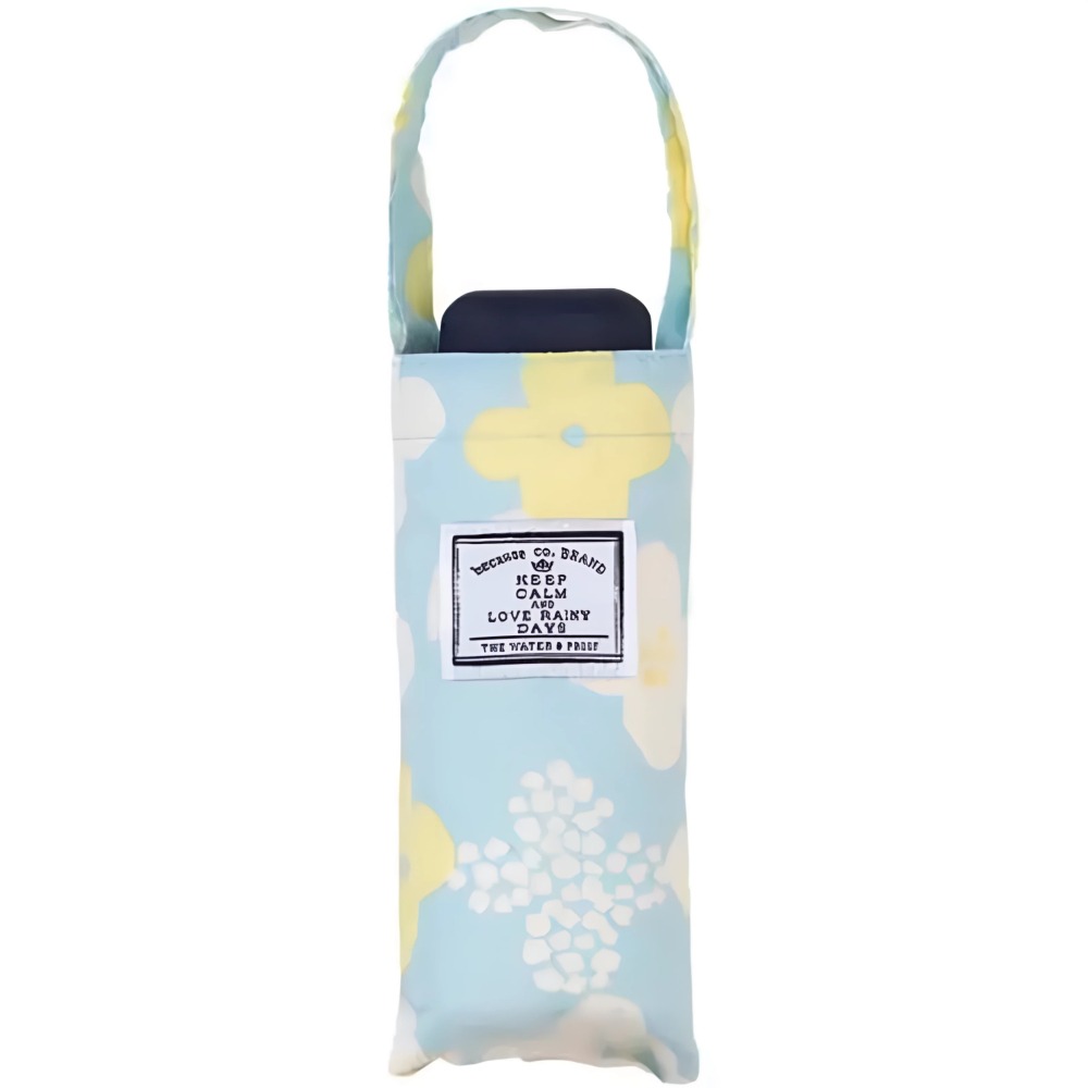 「 絕版出清 日本because 折傘 可愛花朵 迷你 晴雨兩用 抗UV 超輕 托特提袋」 ★ Zammu日本雜貨-細節圖2