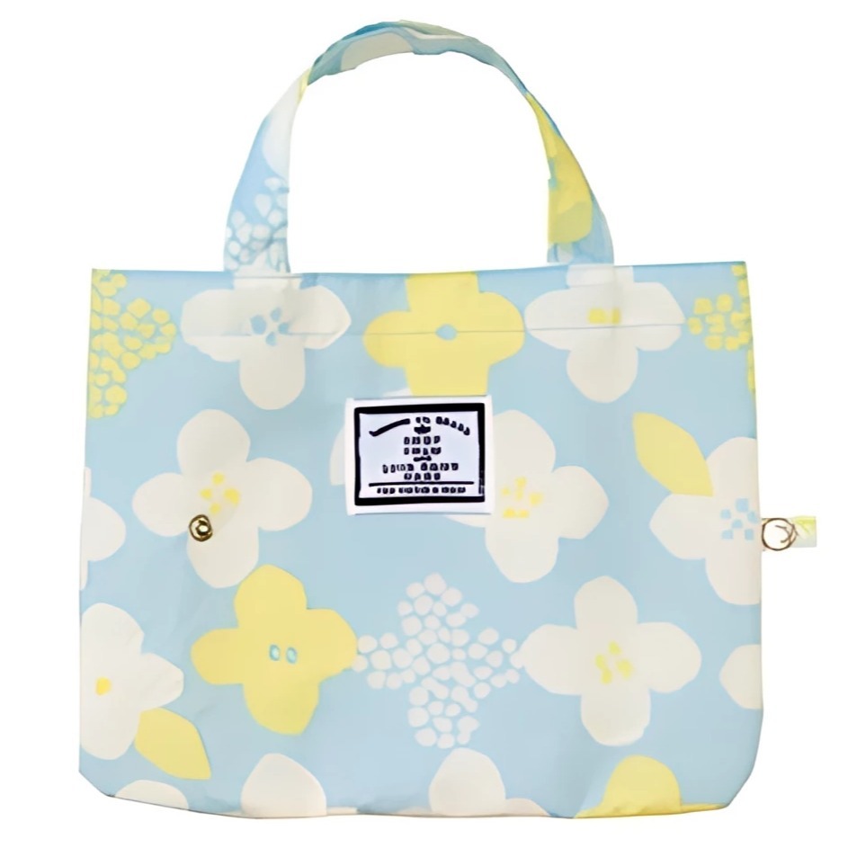 「 絕版出清 日本because 折傘 可愛花朵 迷你 晴雨兩用 抗UV 超輕 托特提袋」 ★ Zammu日本雜貨-細節圖3