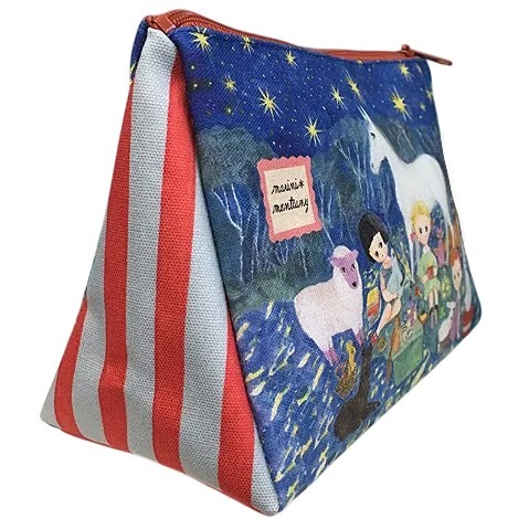 「 日本製 marini monteany ECOUTE 筆袋 收納 文具 化妝包 星空野餐 」★ Zammu日本雜貨-細節圖2