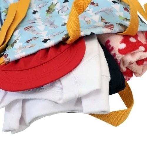 嚕嚕米 慕敏 姆明 束口 後背包 後揹包 束口背包 體育服包 條紋丹寧 」★ Zammu日本雜貨-細節圖2