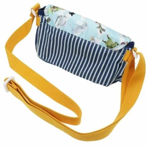 「 MOOMIN 嚕嚕米 慕敏 姆明 側背包 側揹包 肩背包 肩揹包 郵差包 條紋丹寧 」★ Zammu日本雜貨-細節圖3