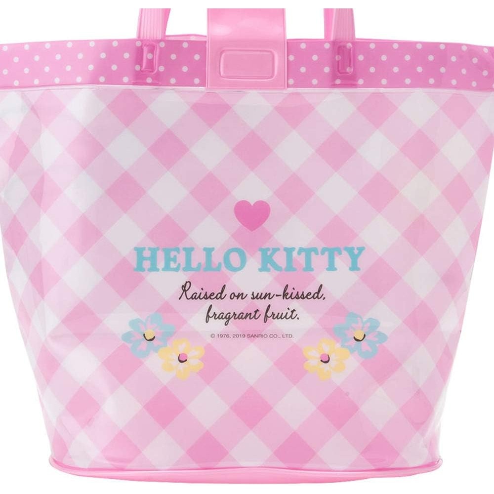「 三麗鷗 凱蒂貓 Hello Kitty 手提袋 收納袋 購物袋 游泳袋 戲水袋 PVC材質 」★ Zammu日本雜貨-細節圖4