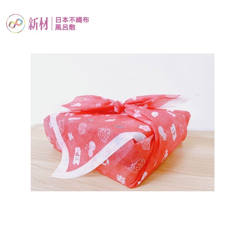 日本風呂敷包巾 招財貓88x90cm-細節圖2