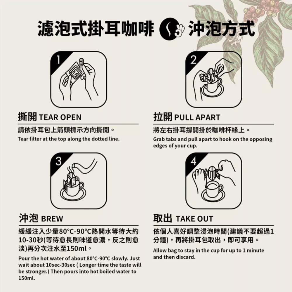 任選25包>買1送1｜瓜地馬拉 阿卡特南果 卡斯卡達莊園 掛耳包｜OKLAO COFFEE 歐客佬咖啡-細節圖3