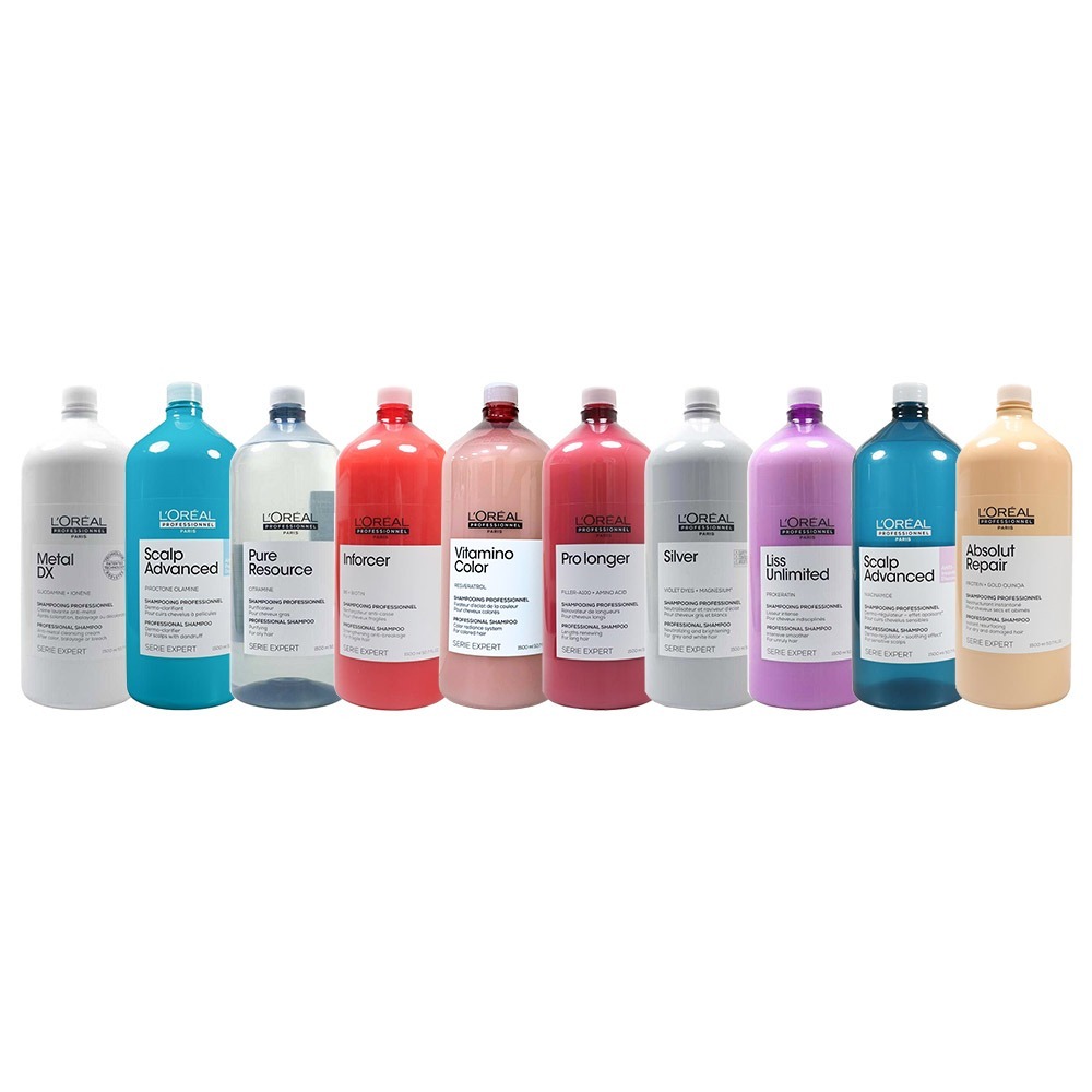 【魅惑堤緹🚀】Loreal 萊雅 絲漾博洗髮系列 洗髮精 300ml/1500ml 護色 矯色 去屑 控油 修護-細節圖3