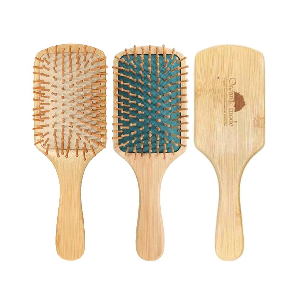 【魅惑堤緹🚀】Organic Mode 有機模式 舒壓竹梳 梳子 髮梳 頭部按摩梳 2色 氣墊梳 竹梳 公司貨-細節圖2