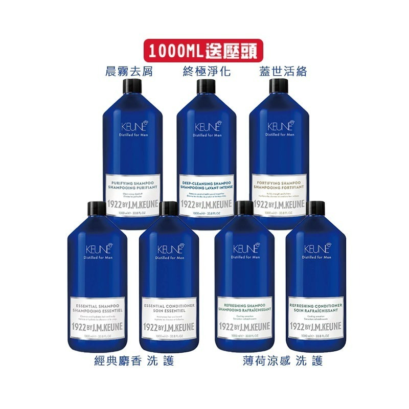 【魅惑堤緹】KEUNE 肯葳 1922 紳藍系列 洗髮 護髮系列 適合各髮質 公司貨-細節圖4