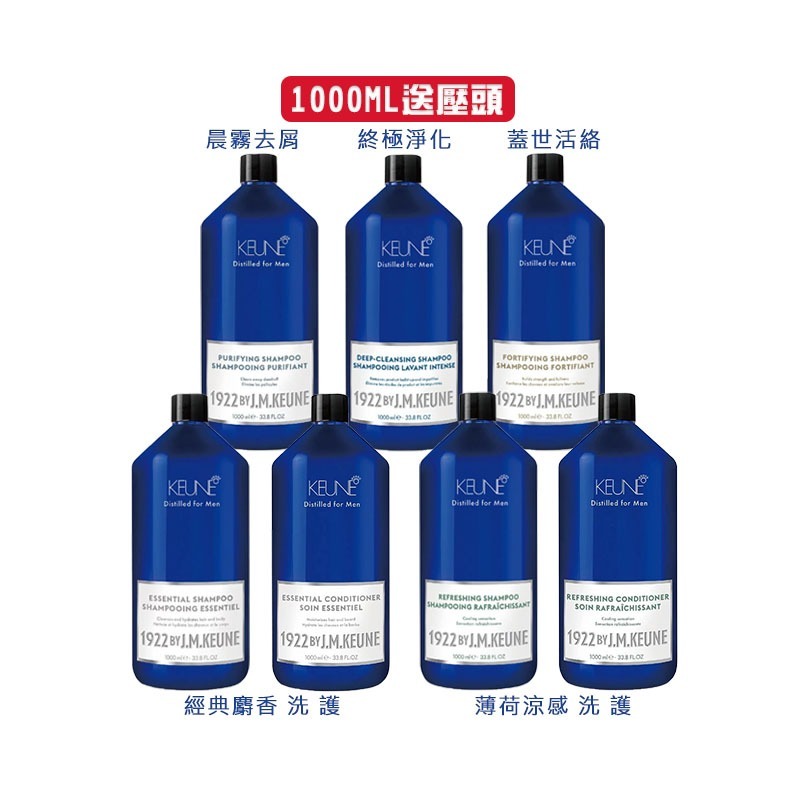 【魅惑堤緹】KEUNE 肯葳 1922 紳藍系列 洗髮 護髮系列 適合各髮質 公司貨-細節圖4