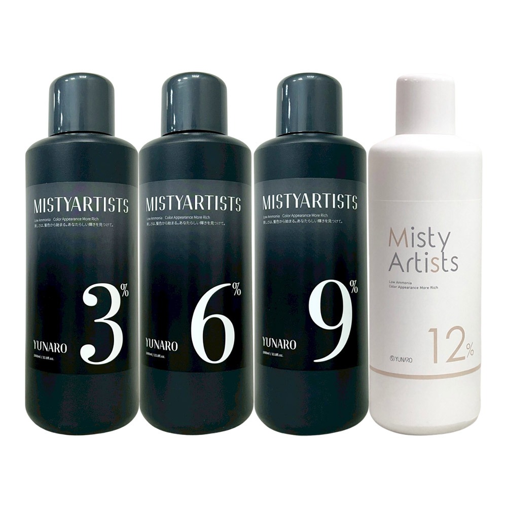 【魅惑堤緹🚀】YUNARO 蘊洛 Misty Artists 雙氧乳 3% 6% 9% 1000ml 造型 美髮-細節圖2