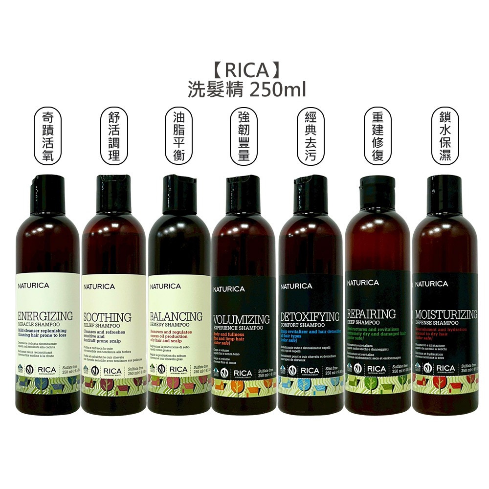 【魅惑堤緹🚀】RICA 洗髮精系列 250ml/1000ml 保濕 修護 控油 強韌 豐盈 去汙 洗髮 頭皮 調理-細節圖5