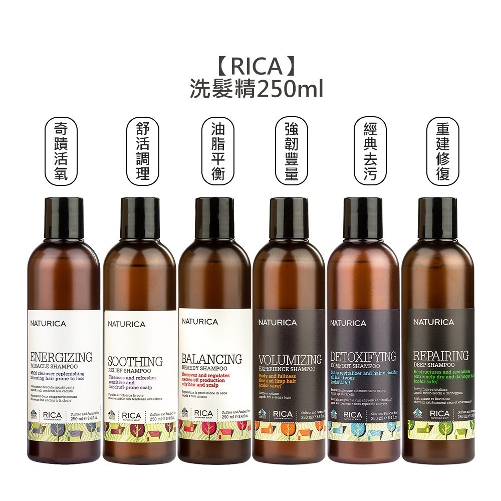 【魅惑堤緹🚀】RICA 強韌 去污 重建 油脂平衡 舒活 奇蹟活氧 洗髮精 250ml/1000ml 洗髮 頭皮-細節圖2