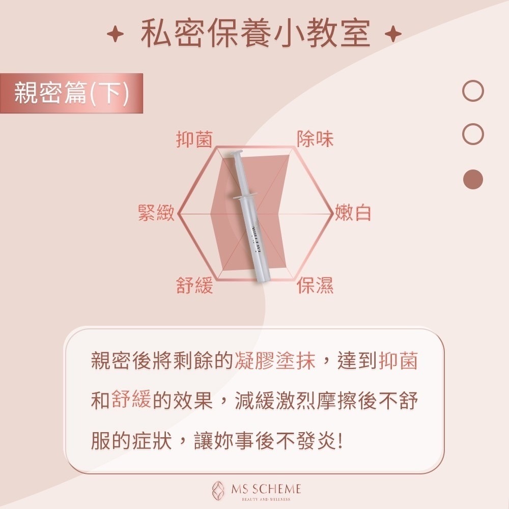 【魅惑堤緹🚀】MS SCHEME LA PRIME 私密呵護精粹凝膠 3ml 私密舒緩 媲美好市多 用了不滿意包退-細節圖5