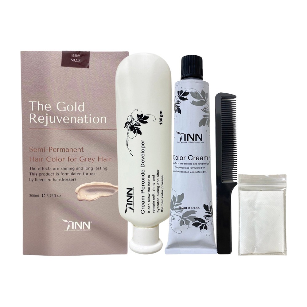 【魅惑堤緹🚀】TINN 婷恩 NP亮彩護髮染髮霜 200ml 新包裝 花白髮 染髮 護髮 染膏 染髮劑 染劑 兩劑式-細節圖2