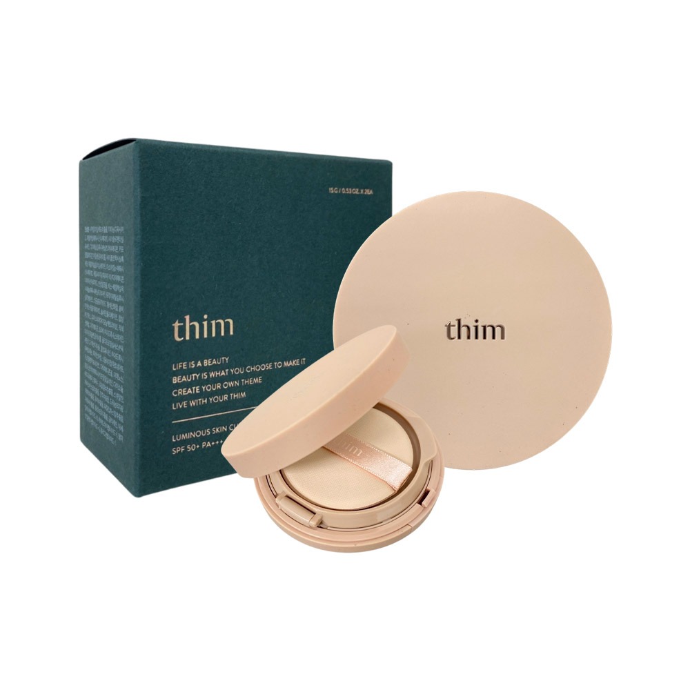 【魅惑堤緹🚀】thim 水潤綻放光感氣墊 粉餅15g+粉蕊15g 氣墊粉餅 粉餅 底妝 水潤 清爽 自然 彩妝-細節圖2