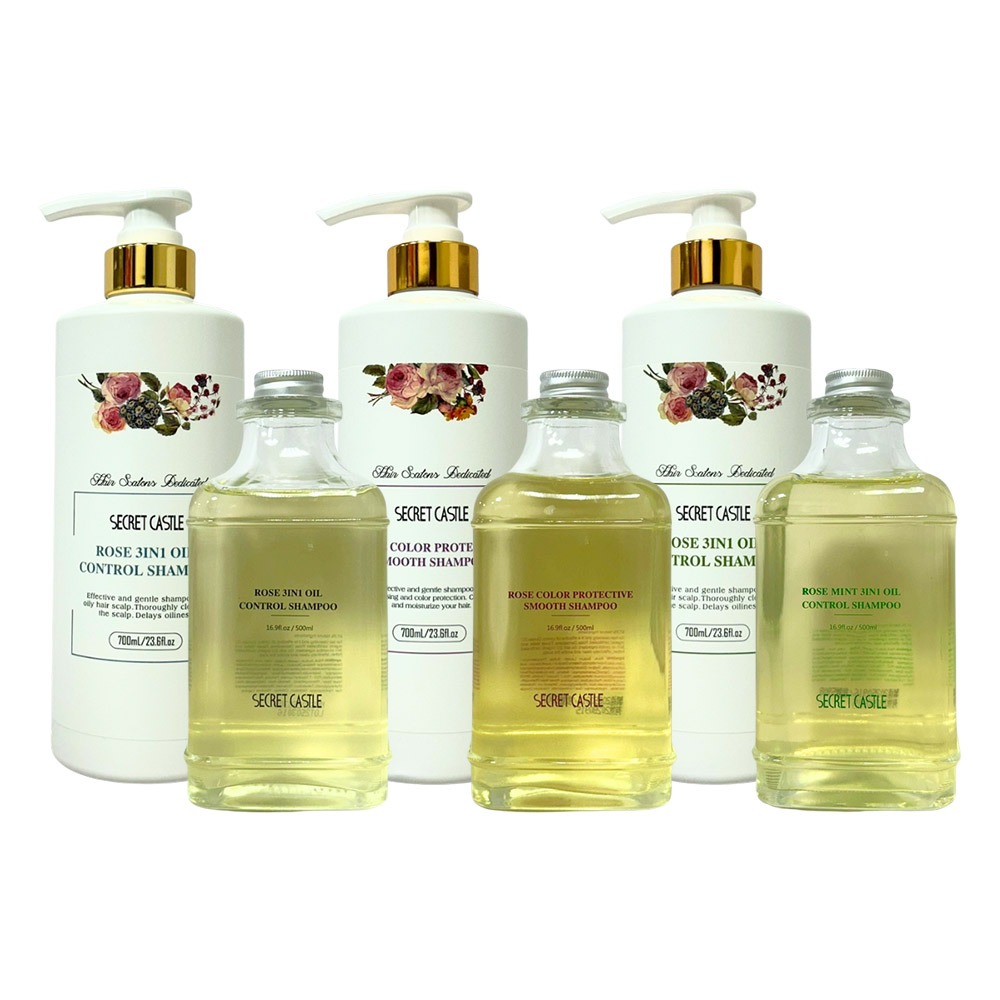 【魅惑堤緹🚀】Secret Castle 秘密城堡 玫瑰系列洗髮精 洗髮乳 洗髮精 保濕 控油 護色 柔順 公司貨-細節圖2