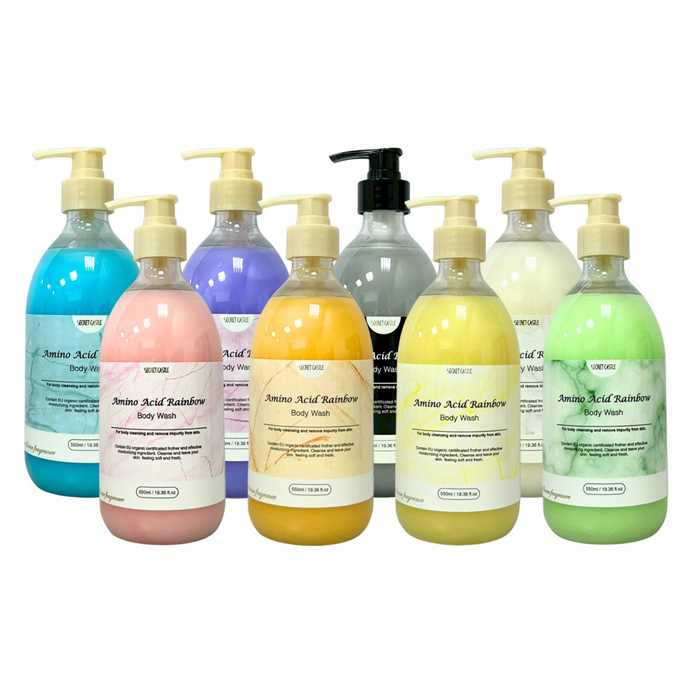 【魅惑堤緹🚀】Secret Castle 秘密城堡 胺基酸極致沐浴乳 550ml 沐浴 保濕 鎖水 柔嫩 控油-細節圖2
