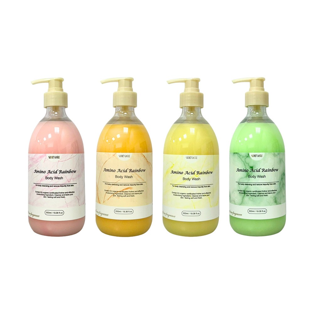 【魅惑堤緹🚀】Secret Castle 秘密城堡 胺基酸極致沐浴乳 550ml 沐浴 保濕 鎖水 柔嫩 控油-細節圖3