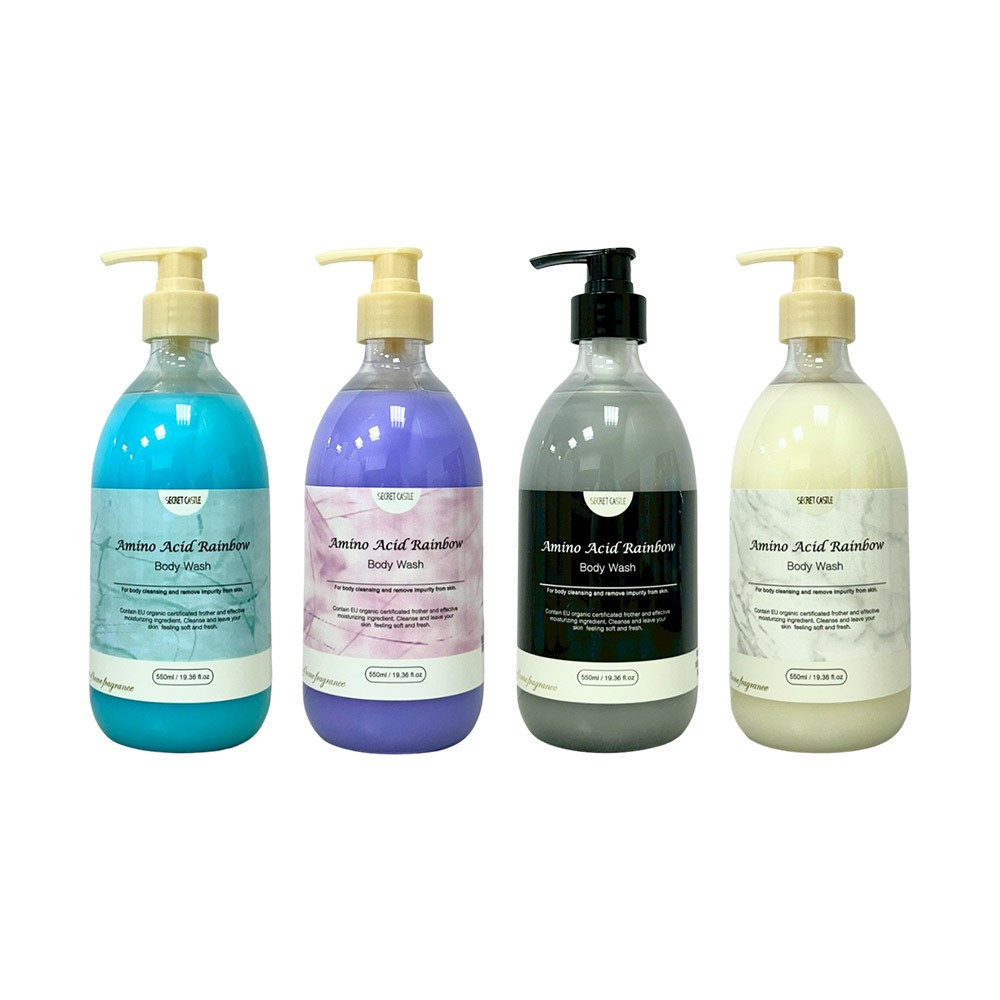 【魅惑堤緹🚀】Secret Castle 秘密城堡 胺基酸極致沐浴乳 550ml 沐浴 保濕 鎖水 柔嫩 控油-細節圖4