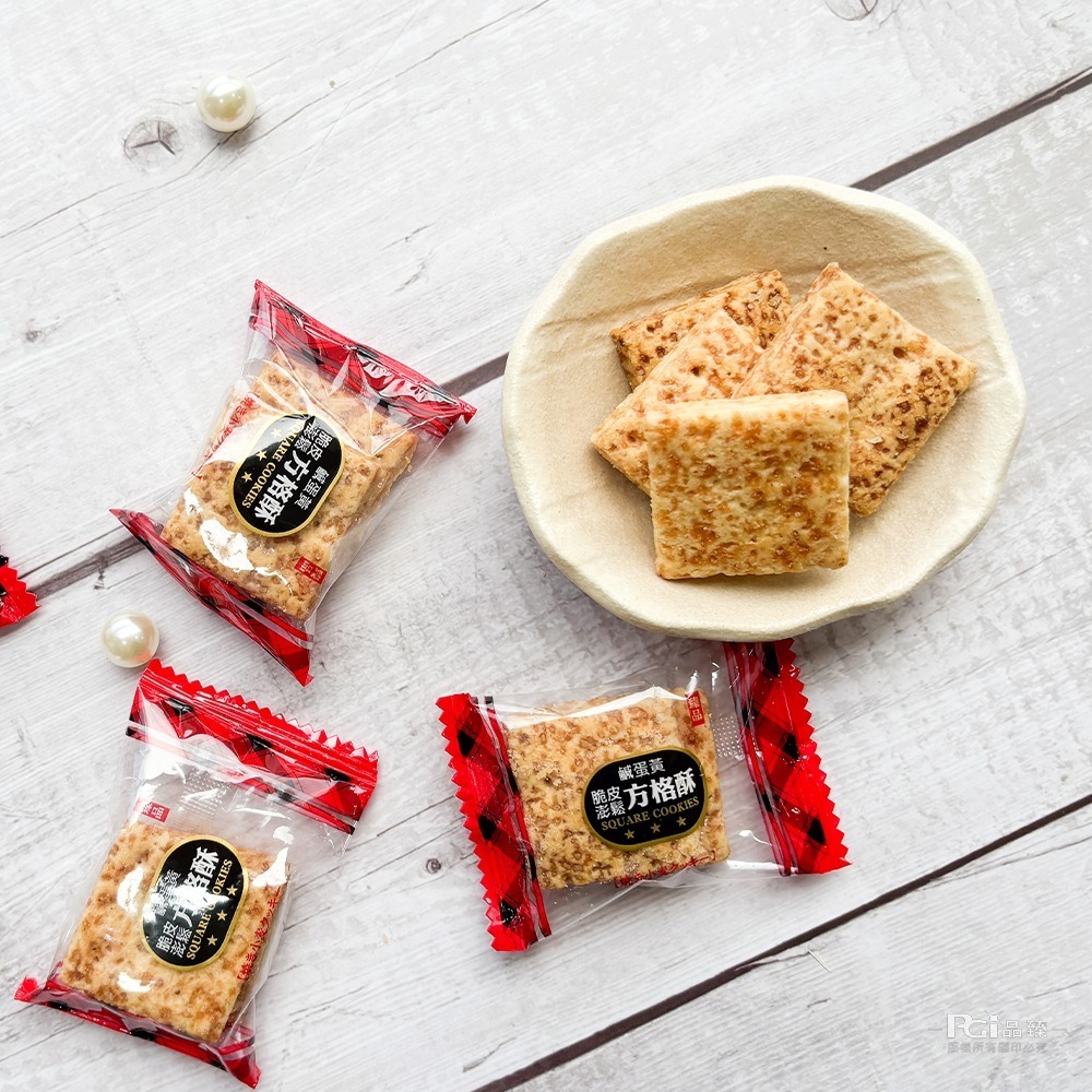 【巧益】脆皮澎鬆鹹蛋黃方格酥(蛋素)(150g)-細節圖8