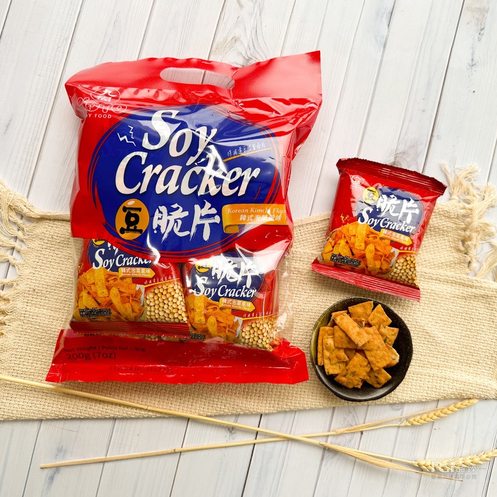 【鴻福】豆脆片(韓式泡菜口味)(200g)-細節圖2