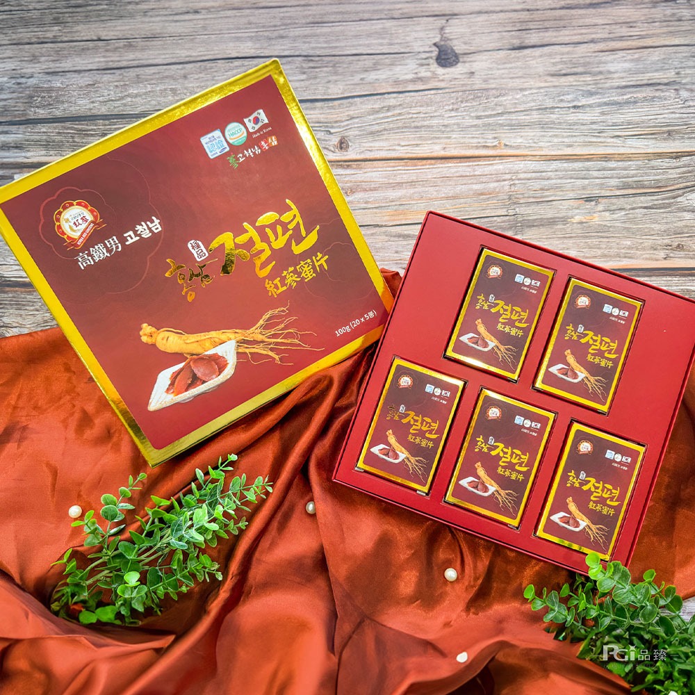 【高鐵男】紅蔘蜜片(20gx5入)-細節圖5