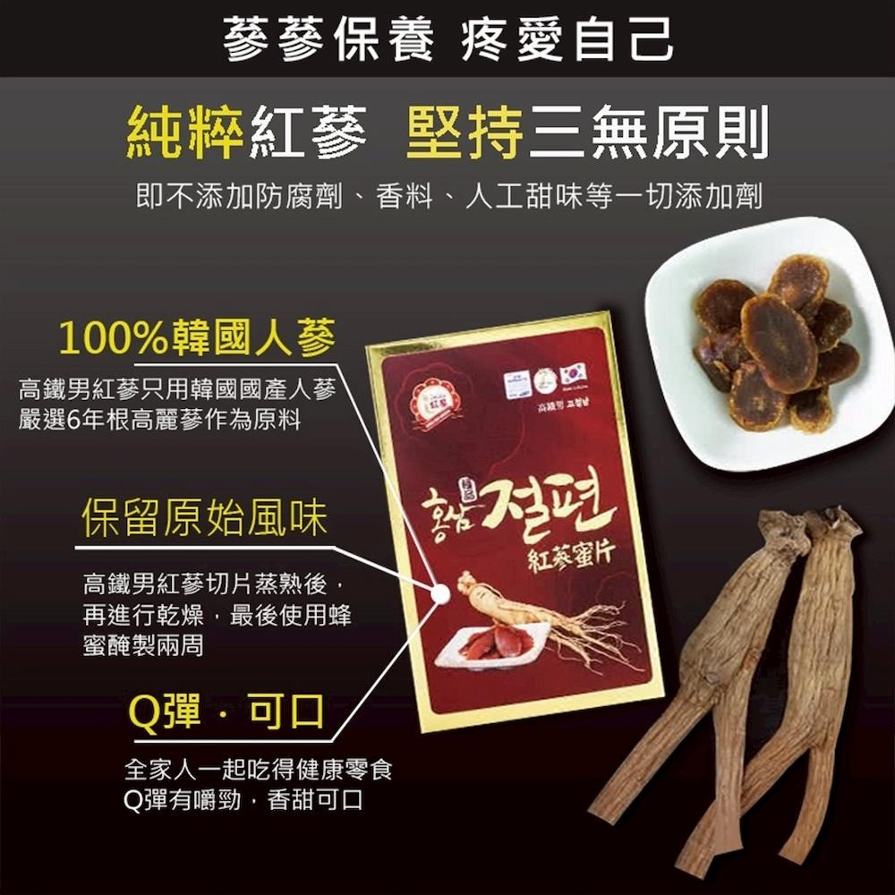 【高鐵男】紅蔘蜜片(20gx5入)-細節圖7