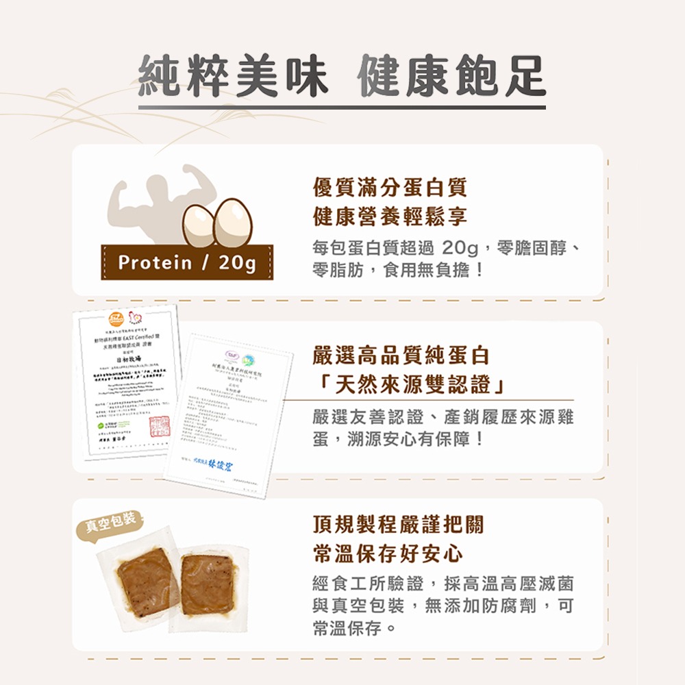 【職人雞】滷蛋白君(醬香/香辣/黑胡椒)(175g)-細節圖7