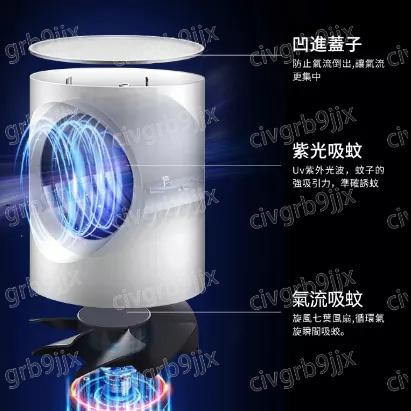 光催化滅蚊燈 滅蚊神器 靜音滅蚊 USB捕蚊燈 吸入式 紫光捕蚊器 滅蚊器 驅蚊器 單個入-細節圖5