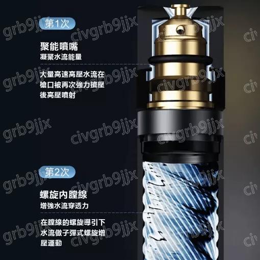 升級款黑金剛水槍 高壓水槍 洗車水槍 水管噴槍 水槍噴頭 黑金剛水槍 自動強力增壓 三種噴水模式-細節圖4