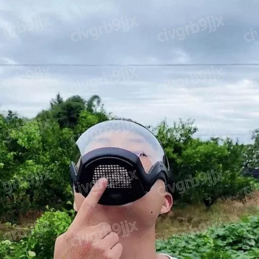 防霧防護全面罩 醫生 工匠 板磚 油烟 噴漆 打磨 電焊 都可抵擋 防沙塵 防濺 工作隔離防護-細節圖6