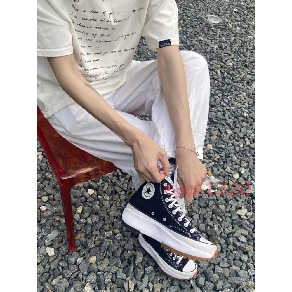 匡威 CONVERSE Run Star Hike 3180 厚底鞋 休閒鞋 增高 帆布鞋 平民款 鬆糕鞋 情侶運動鞋-細節圖6