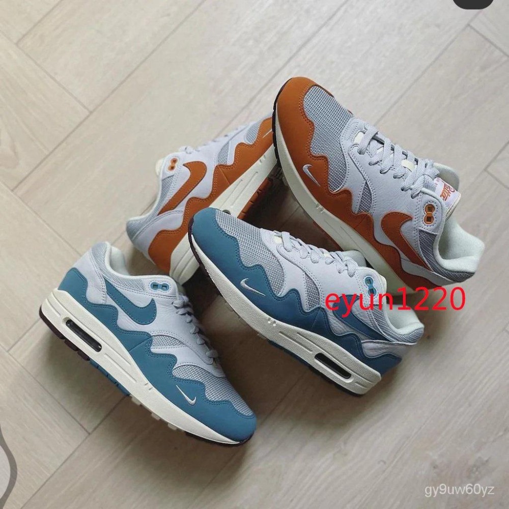 NIKE Patta x  Air Max 1 Mona  情侶休閒運動鞋 緩震 氣墊鞋 慢跑鞋-細節圖8